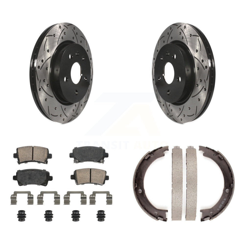 coated disc rotors and ceramic brake pads-kda-103442 - Kit.bestparts.ca
