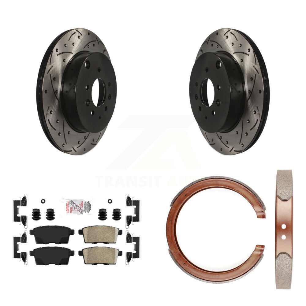 Coated Disc Rotors and Ceramic Brake Pads Kit-KDA-103498 - Kit.bestparts.ca