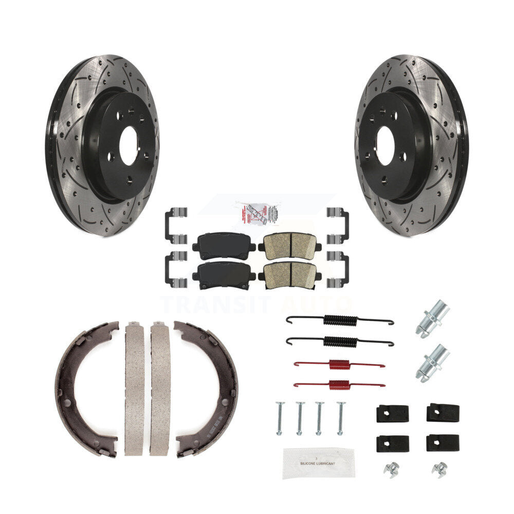 Coated Disc Rotors and Ceramic Brake Pads Kit-KDA-103610 - Kit.bestparts.ca