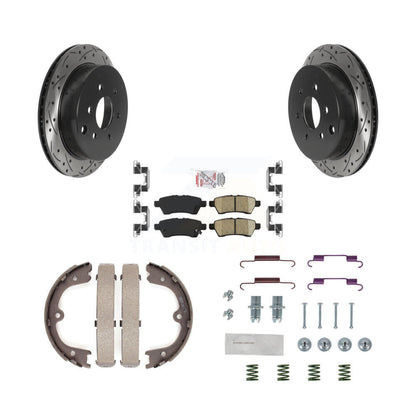Coated Disc Rotors and Ceramic Brake Pads Kit-KDA-103696 - Kit.bestparts.ca