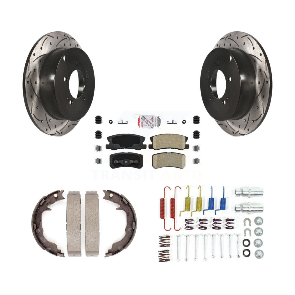 Coated Disc Rotors and Ceramic Brake Pads Kit-KDA-103736 - Kit.bestparts.ca