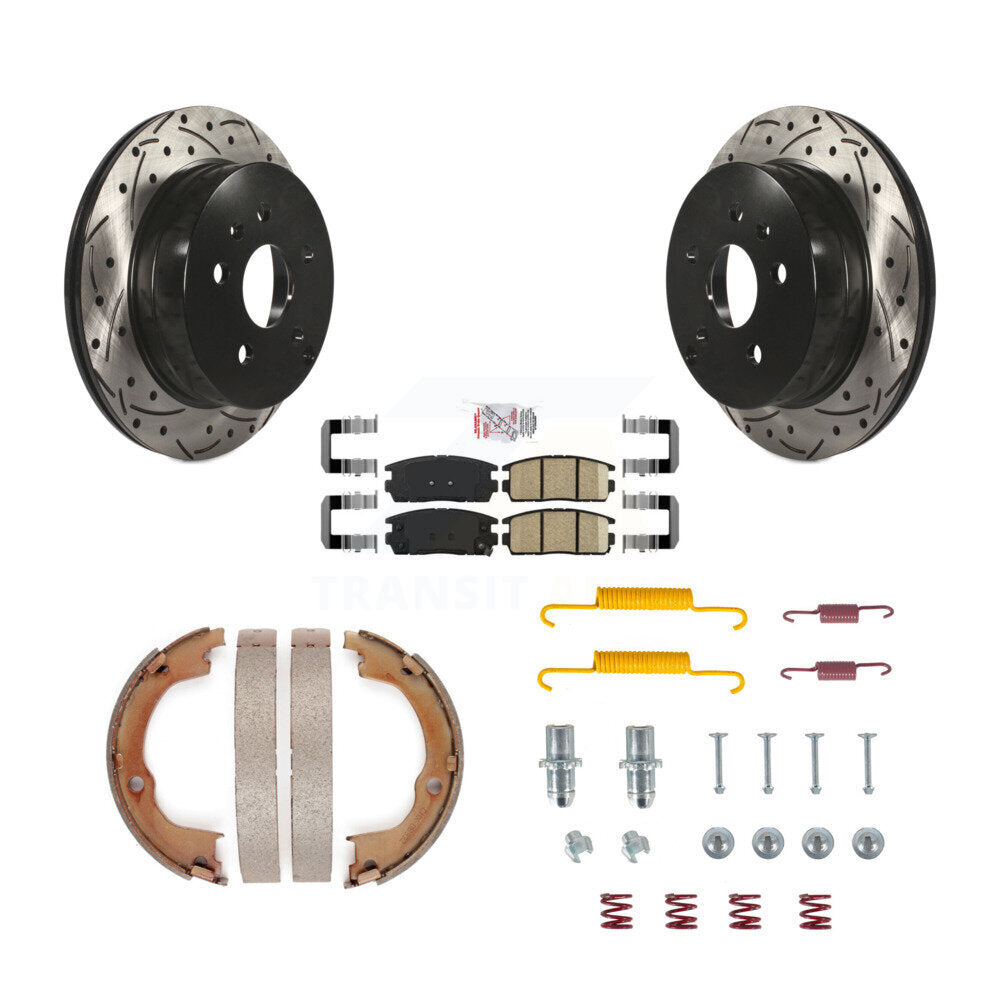Coated Disc Rotors and Ceramic Brake Pads Kit-KDA-103814 - Kit.bestparts.ca
