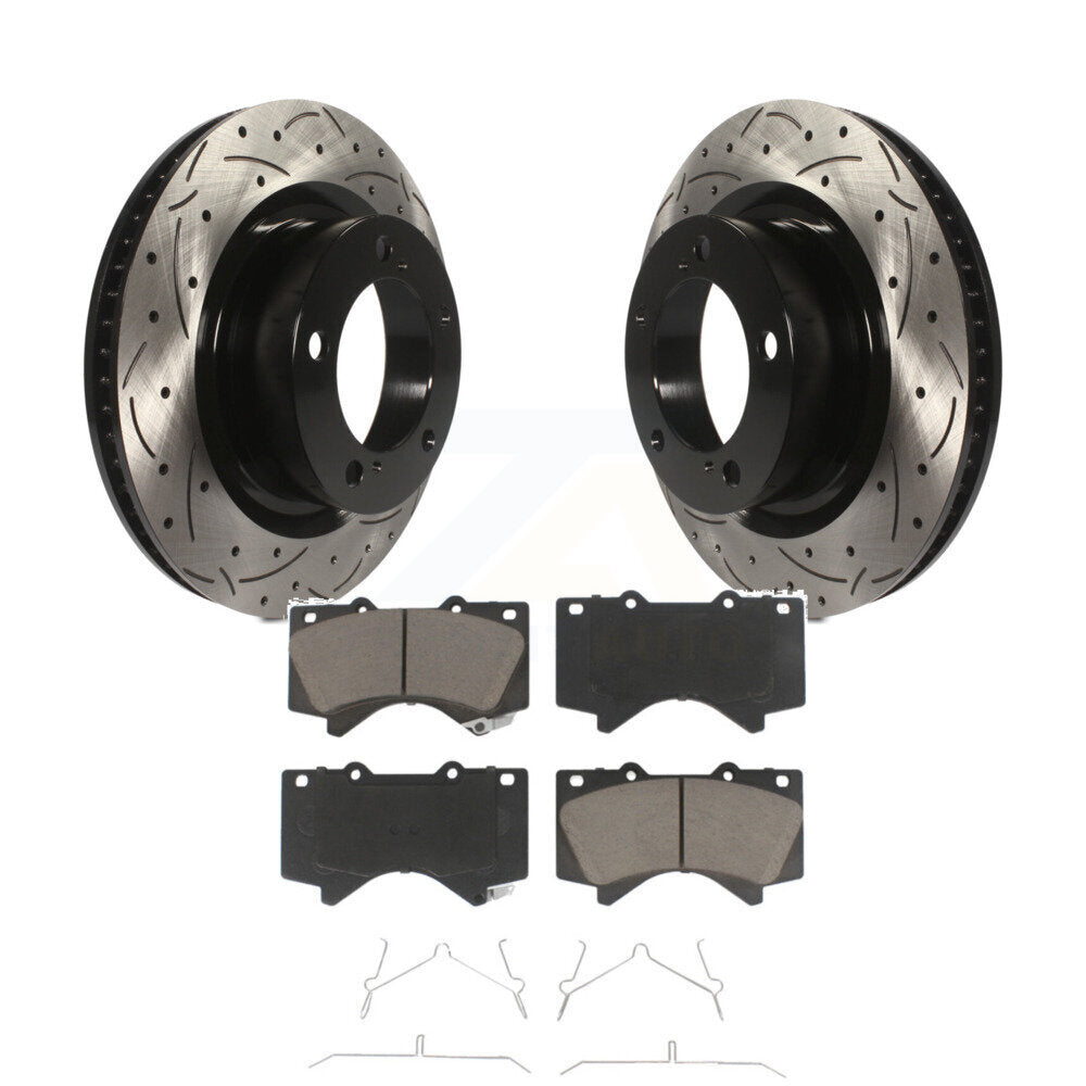 Coated Disc Rotors and Ceramic Brake Pads Kit-KDC-100013 - Kit.bestparts.ca