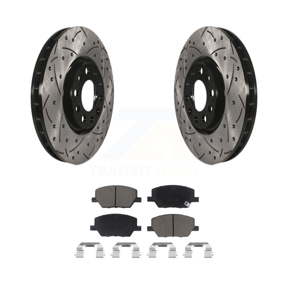Coated Disc Rotors and Ceramic Brake Pads Kit-KDC-100021 - Kit.bestparts.ca