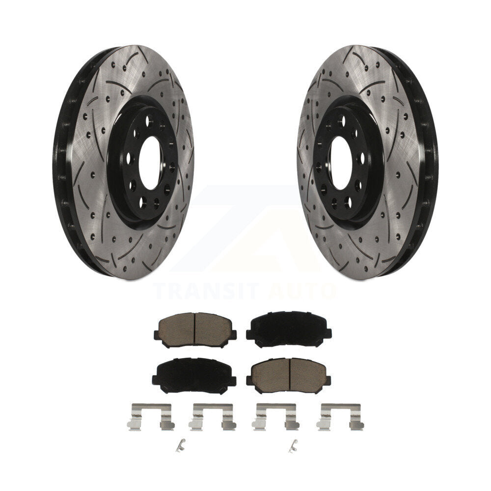 Coated Disc Rotors and Ceramic Brake Pads Kit-KDC-100022 - Kit.bestparts.ca