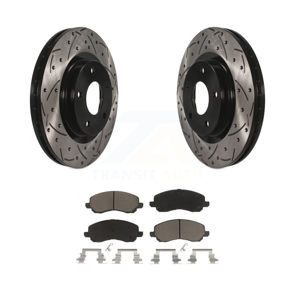 Coated Disc Rotors and Ceramic Brake Pads Kit-KDC-100025 - Kit.bestparts.ca
