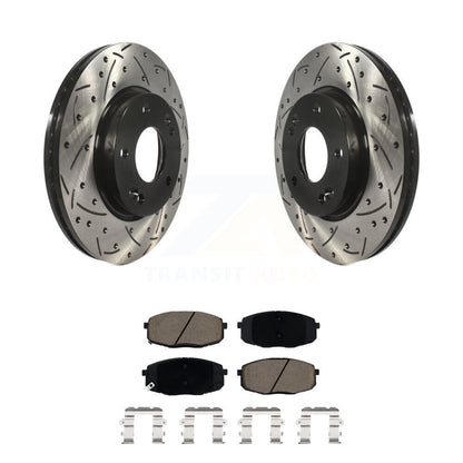 Coated Disc Rotors and Ceramic Brake Pads Kit-KDC-100042 - Kit.bestparts.ca