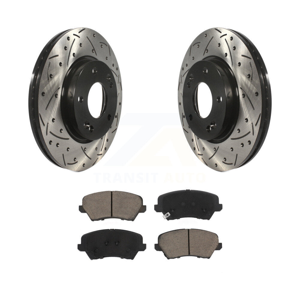 Coated Disc Rotors and Ceramic Brake Pads Kit-KDC-100047 - Kit.bestparts.ca