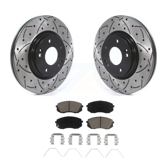Coated Disc Rotors and Ceramic Brake Pads Kit-KDC-100049 - Kit.bestparts.ca