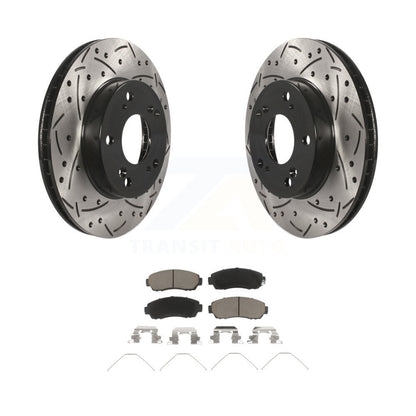Coated Disc Rotors and Ceramic Brake Pads Kit-KDC-100069 - Kit.bestparts.ca