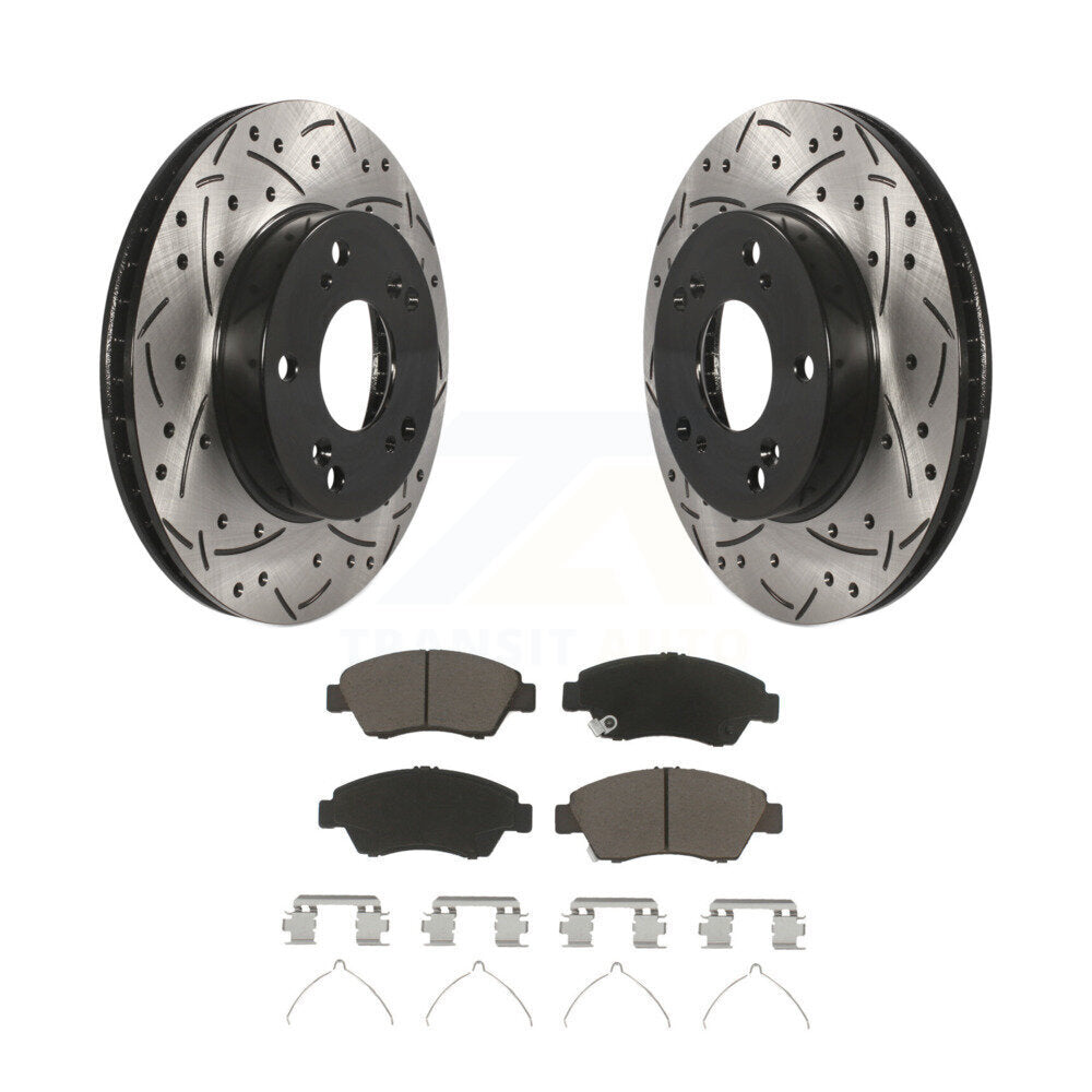 Coated Disc Rotors and Ceramic Brake Pads Kit-KDC-100070 - Kit.bestparts.ca