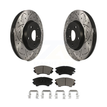 Coated Disc Rotors and Ceramic Brake Pads Kit-KDC-100086 - Kit.bestparts.ca