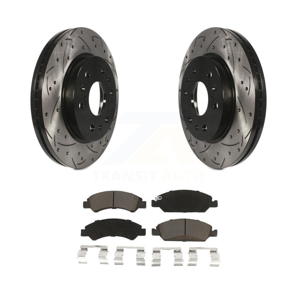 Coated Disc Rotors and Ceramic Brake Pads Kit-KDC-100094 - Kit.bestparts.ca