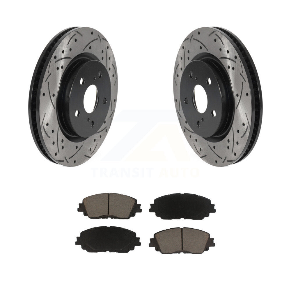 Coated Disc Rotors and Ceramic Brake Pads Kit-KDC-100112 - Kit.bestparts.ca