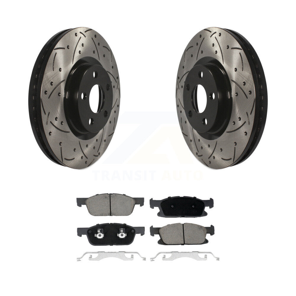 Coated Disc Rotors and Ceramic Brake Pads Kit-KDC-100126 - Kit.bestparts.ca