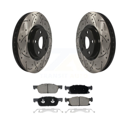 Coated Disc Rotors and Ceramic Brake Pads Kit-KDC-100126 - Kit.bestparts.ca