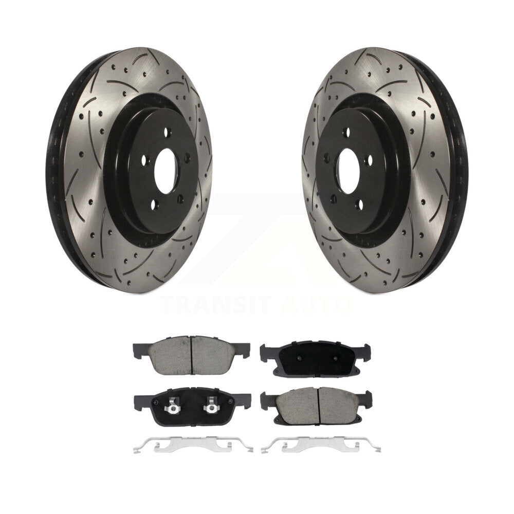 Coated Disc Rotors and Ceramic Brake Pads Kit-KDC-100127 - Kit.bestparts.ca