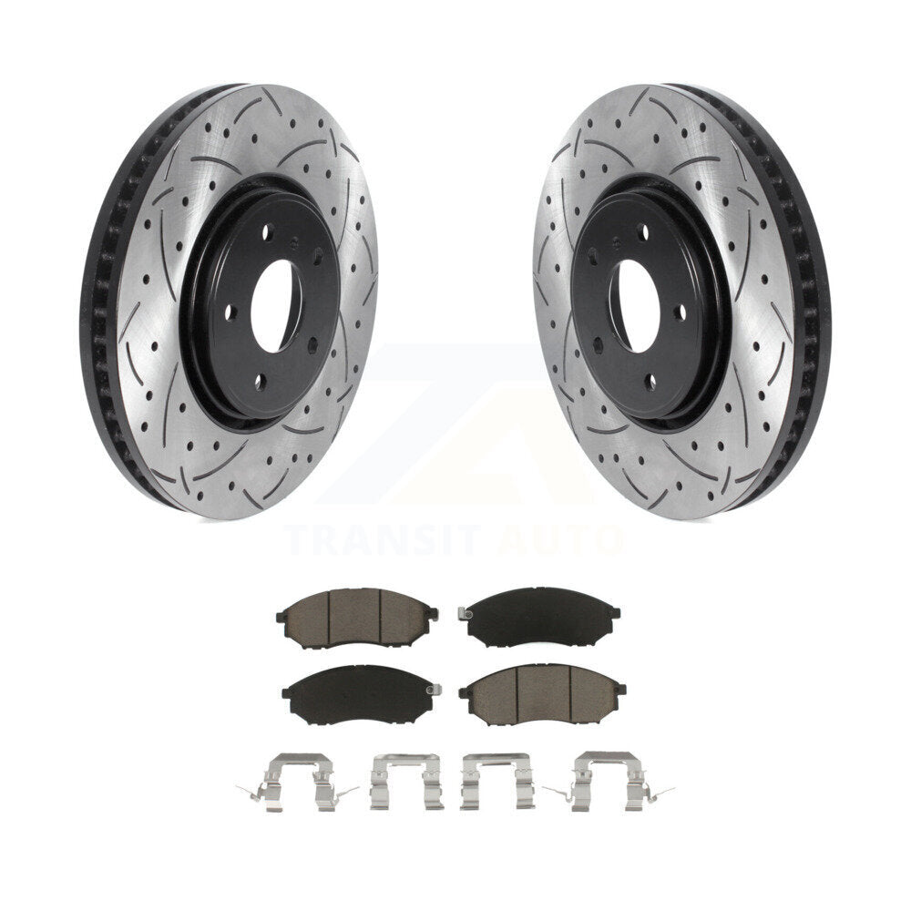 Coated Disc Rotors and Ceramic Brake Pads Kit-KDC-100145 - Kit.bestparts.ca