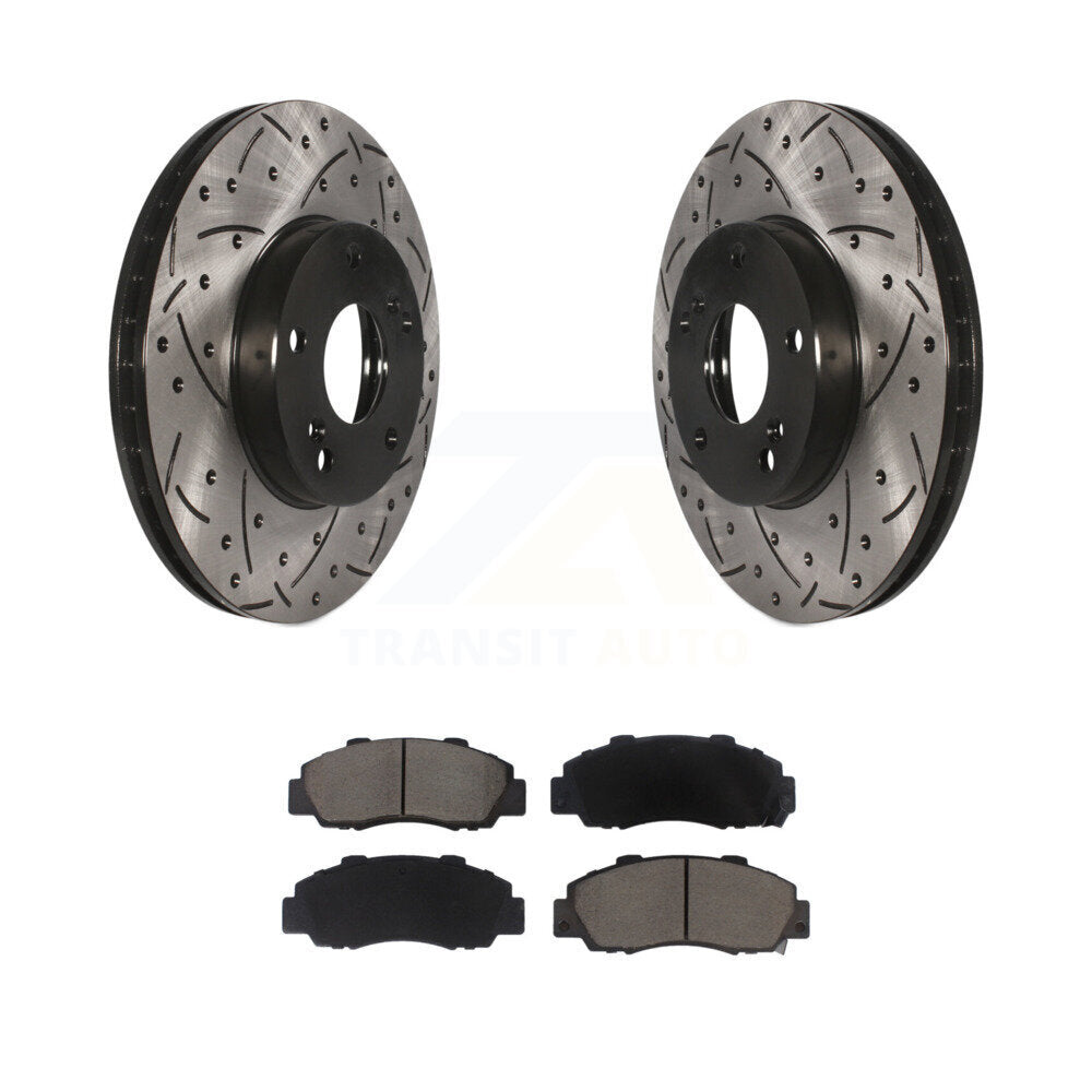 Coated Disc Rotors and Ceramic Brake Pads Kit-KDC-100151 - Kit.bestparts.ca