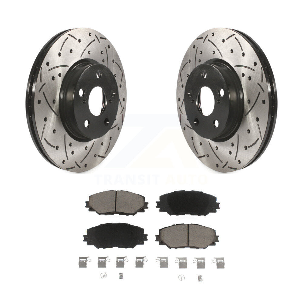 Coated Disc Rotors and Ceramic Brake Pads Kit-KDC-100168 - Kit.bestparts.ca