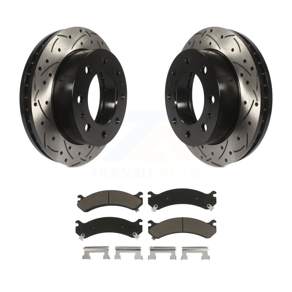 Coated Disc Rotors and Ceramic Brake Pads Kit-KDC-100183 - Kit.bestparts.ca