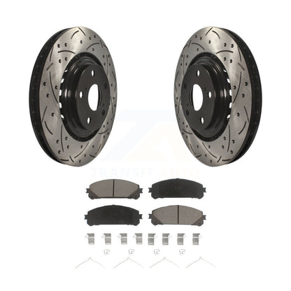 Coated Disc Rotors and Ceramic Brake Pads Kit-KDC-100189 - Kit.bestparts.ca