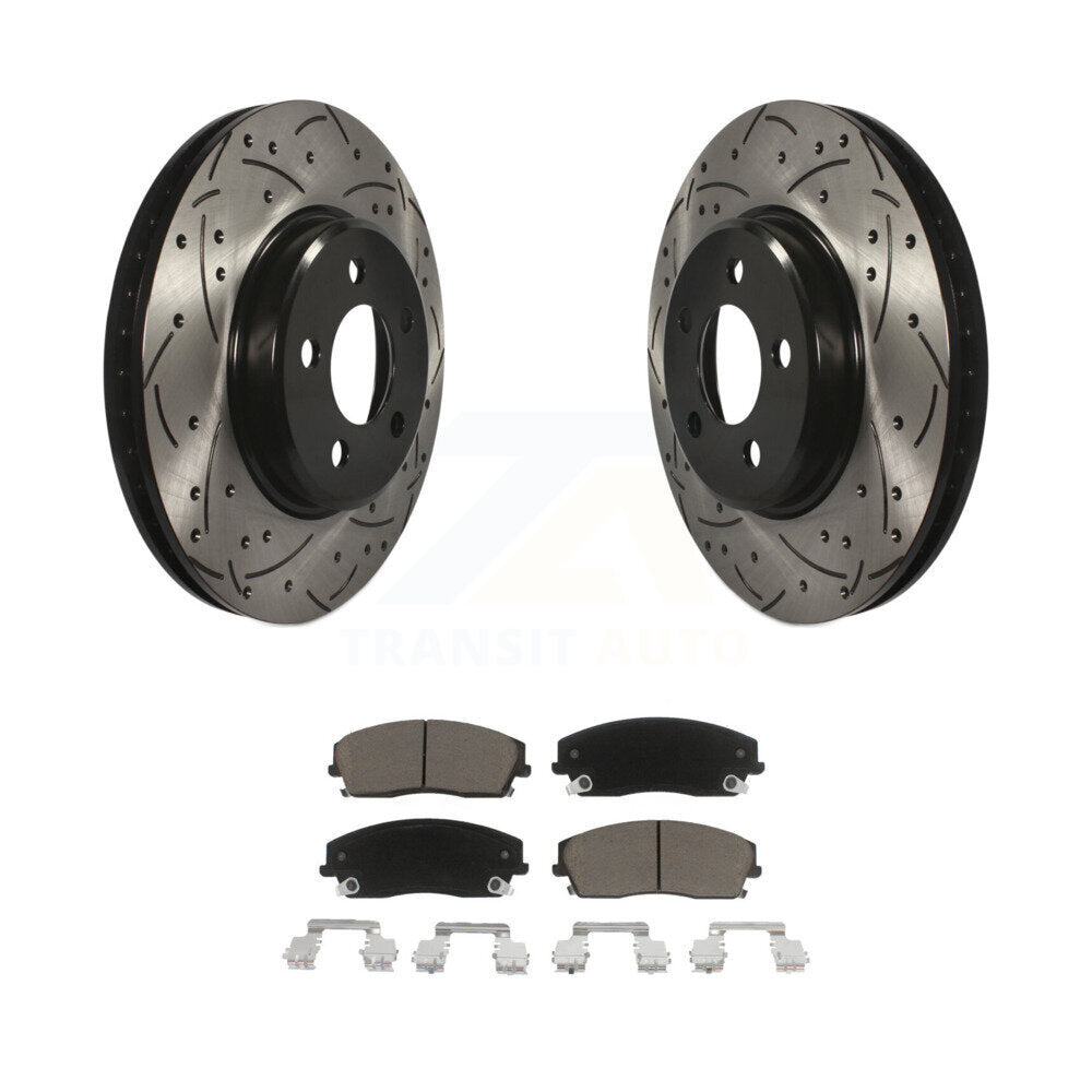 Coated Disc Rotors and Ceramic Brake Pads Kit-KDC-100192 - Kit.bestparts.ca