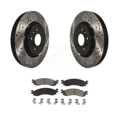 Coated Disc Rotors and Ceramic Brake Pads Kit-KDC-100196 - Kit.bestparts.ca