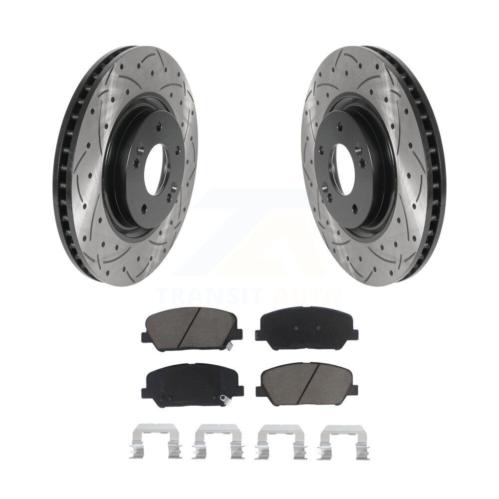 Coated Disc Rotors and Ceramic Brake Pads Kit-KDC-100214 - Kit.bestparts.ca