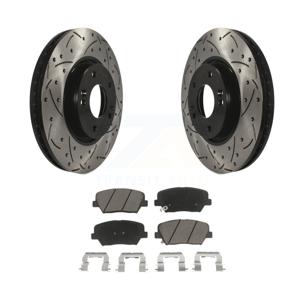 Coated Disc Rotors and Ceramic Brake Pads Kit-KDC-100215 - Kit.bestparts.ca