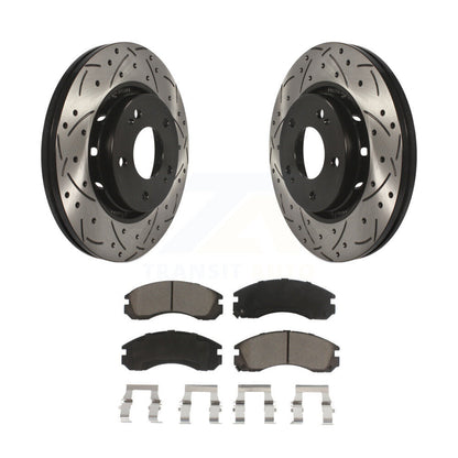 Coated Disc Rotors and Ceramic Brake Pads Kit-KDC-100217 - Kit.bestparts.ca