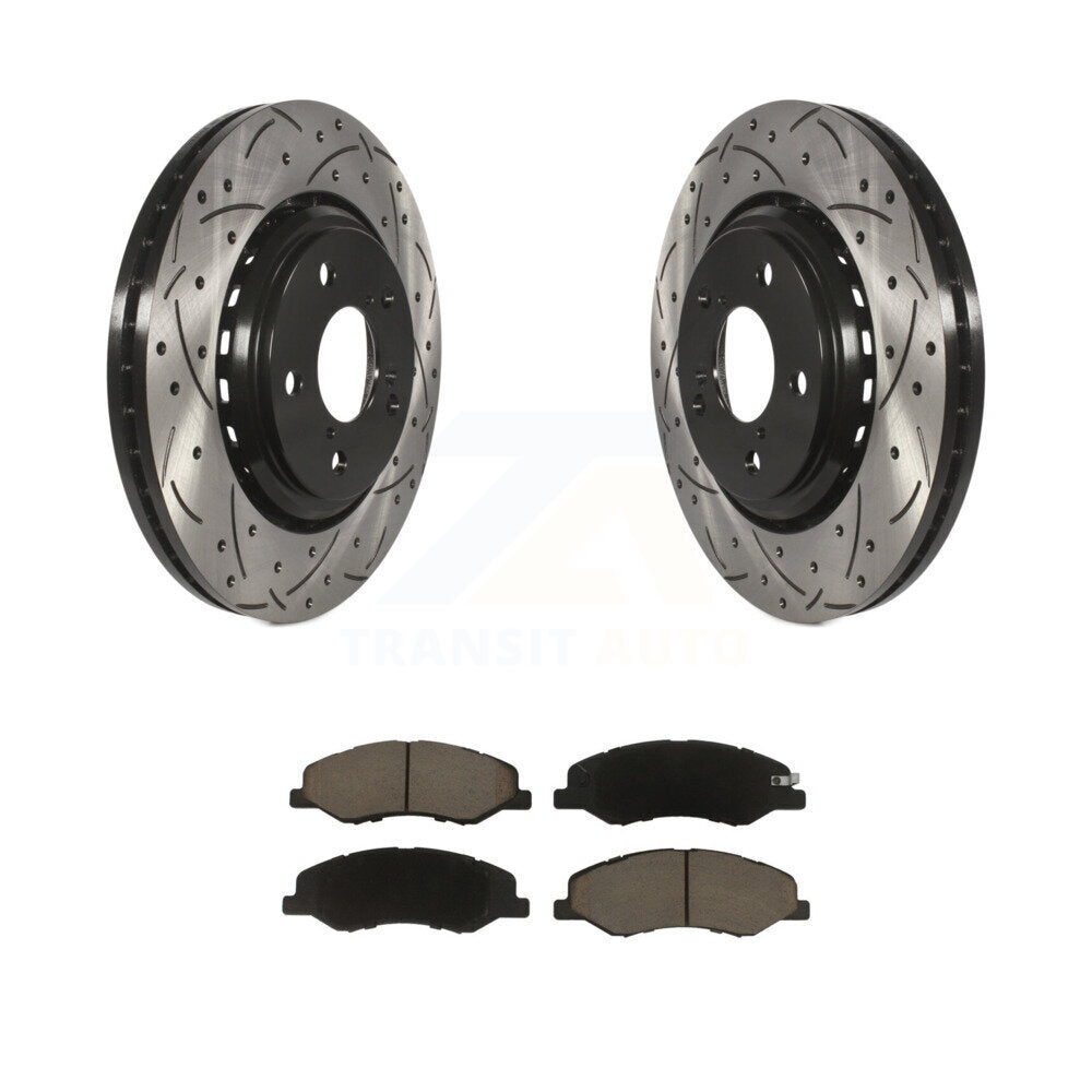 Coated Disc Rotors and Ceramic Brake Pads Kit-KDC-100221 - Kit.bestparts.ca