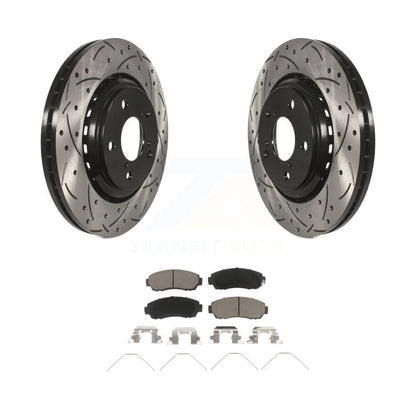 Coated Disc Rotors and Ceramic Brake Pads Kit-KDC-100222 - Kit.bestparts.ca