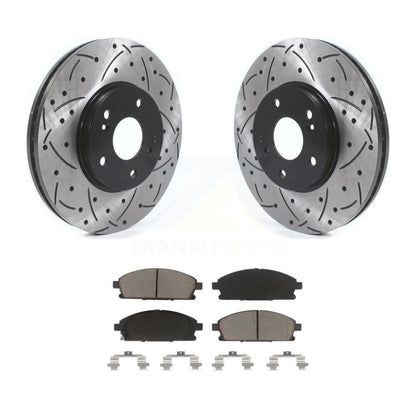 Coated Disc Rotors and Ceramic Brake Pads Kit-KDC-100236 - Kit.bestparts.ca