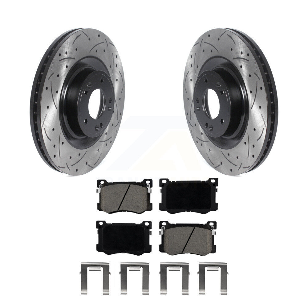 Coated Disc Rotors and Ceramic Brake Pads Kit-KDC-100247 - Kit.bestparts.ca