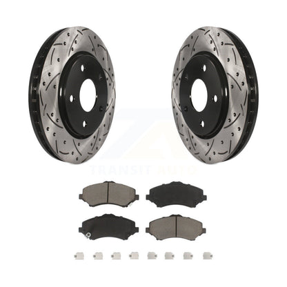 Coated Disc Rotors and Ceramic Brake Pads Kit-KDC-100258 - Kit.bestparts.ca