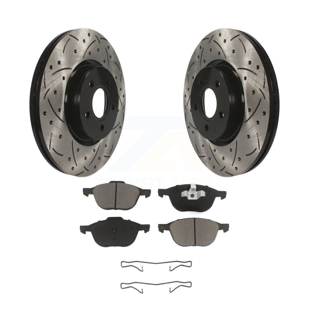 Coated Disc Rotors and Ceramic Brake Pads Kit-KDC-100269 - Kit.bestparts.ca