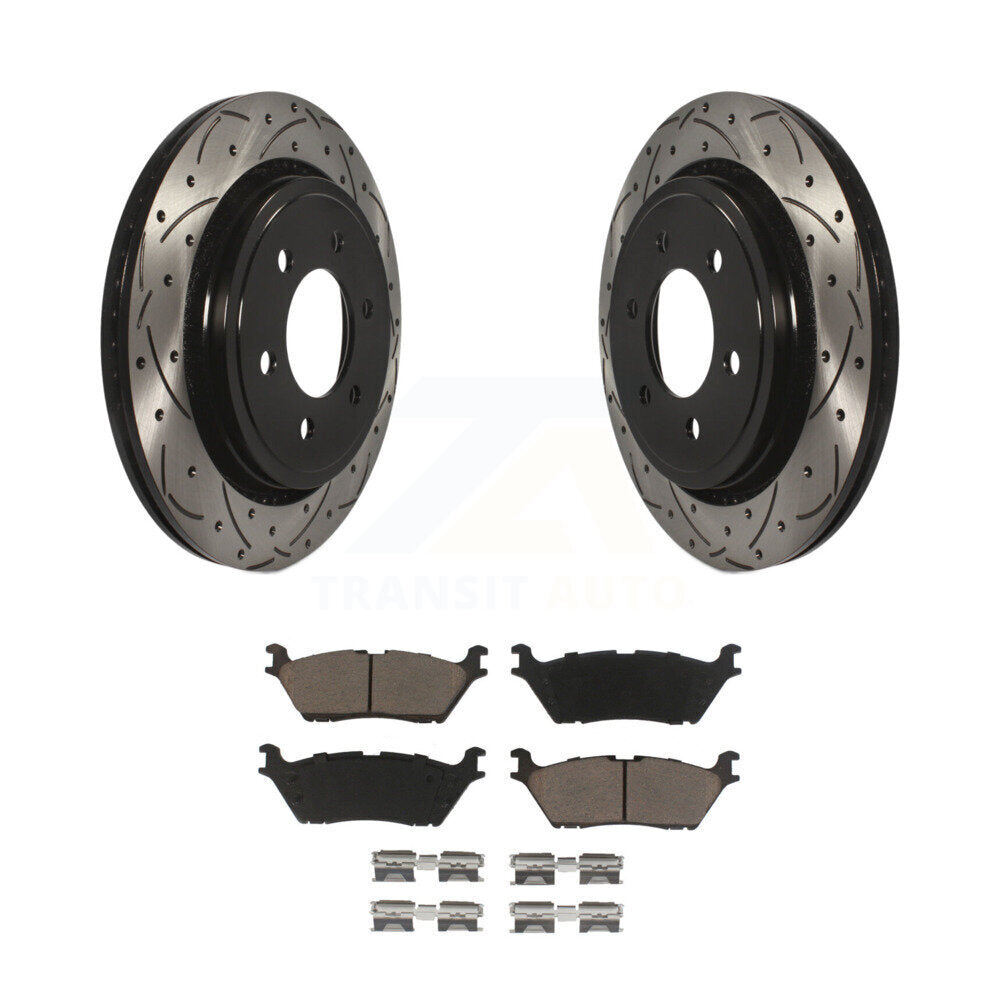 Coated Disc Rotors and Ceramic Brake Pads Kit-KDC-100697 - Kit.bestparts.ca