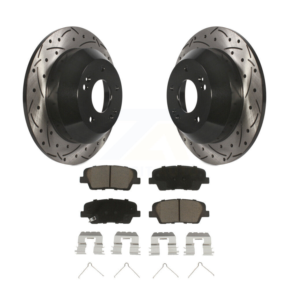 Coated Disc Rotors and Ceramic Brake Pads Kit-KDC-100698 - Kit.bestparts.ca
