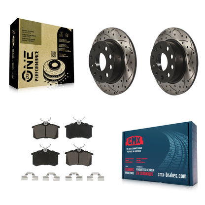 Coated Disc Rotors and Ceramic Brake Pads Kit-KDC-100713