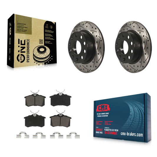 Coated Disc Rotors and Ceramic Brake Pads Kit-KDC-100713