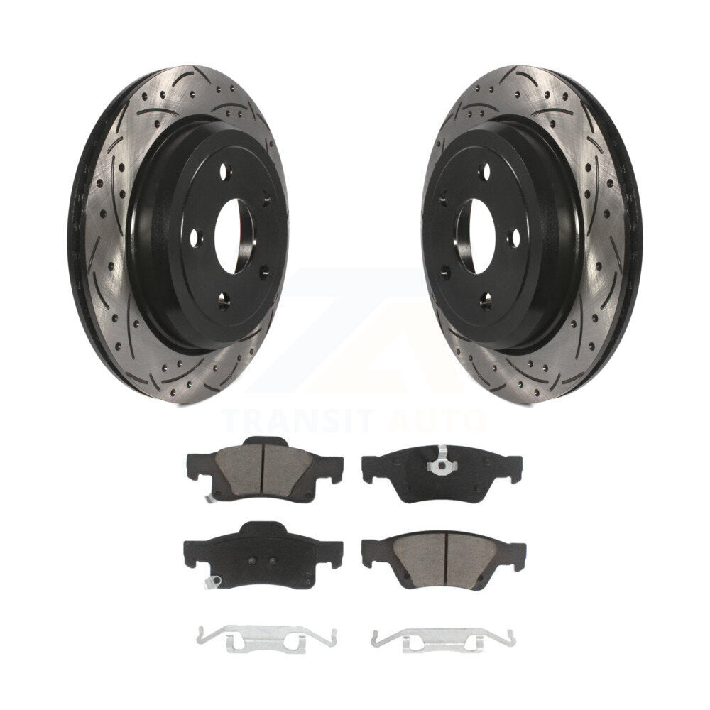 Coated Disc Rotors and Ceramic Brake Pads Kit-KDC-100743 - Kit.bestparts.ca