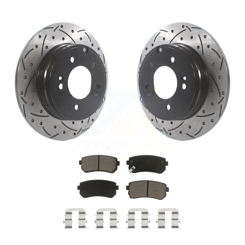 Coated Disc Rotors and Ceramic Brake Pads Kit-KDC-100762 - Kit.bestparts.ca