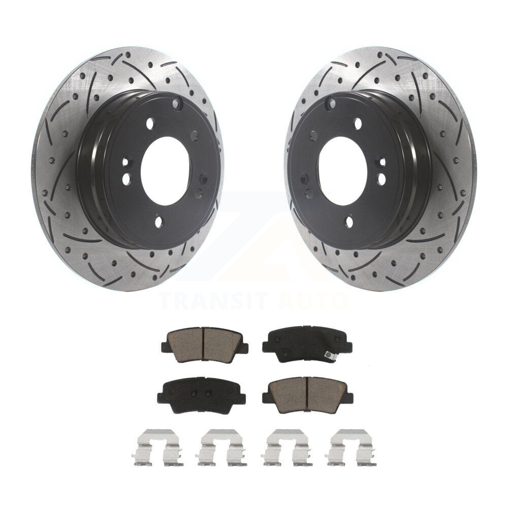 Coated Disc Rotors and Ceramic Brake Pads Kit-KDC-100765 - Kit.bestparts.ca