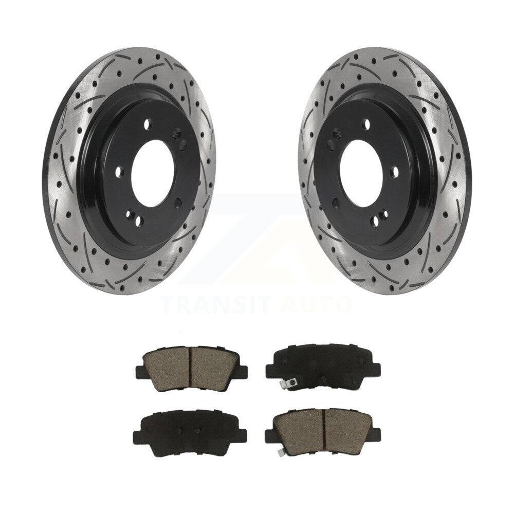 Coated Disc Rotors and Ceramic Brake Pads Kit-KDC-100766 - Kit.bestparts.ca