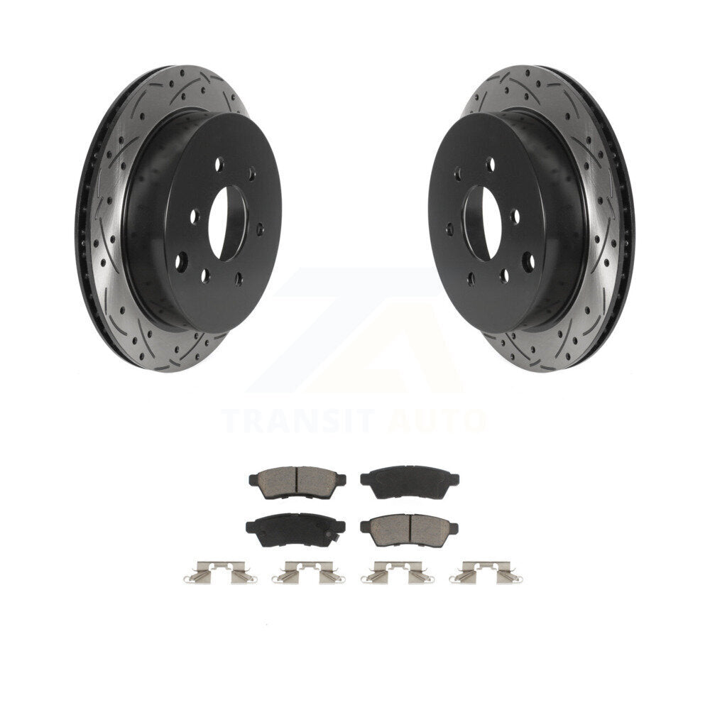 Coated Disc Rotors and Ceramic Brake Pads Kit-KDC-100855 - Kit.bestparts.ca