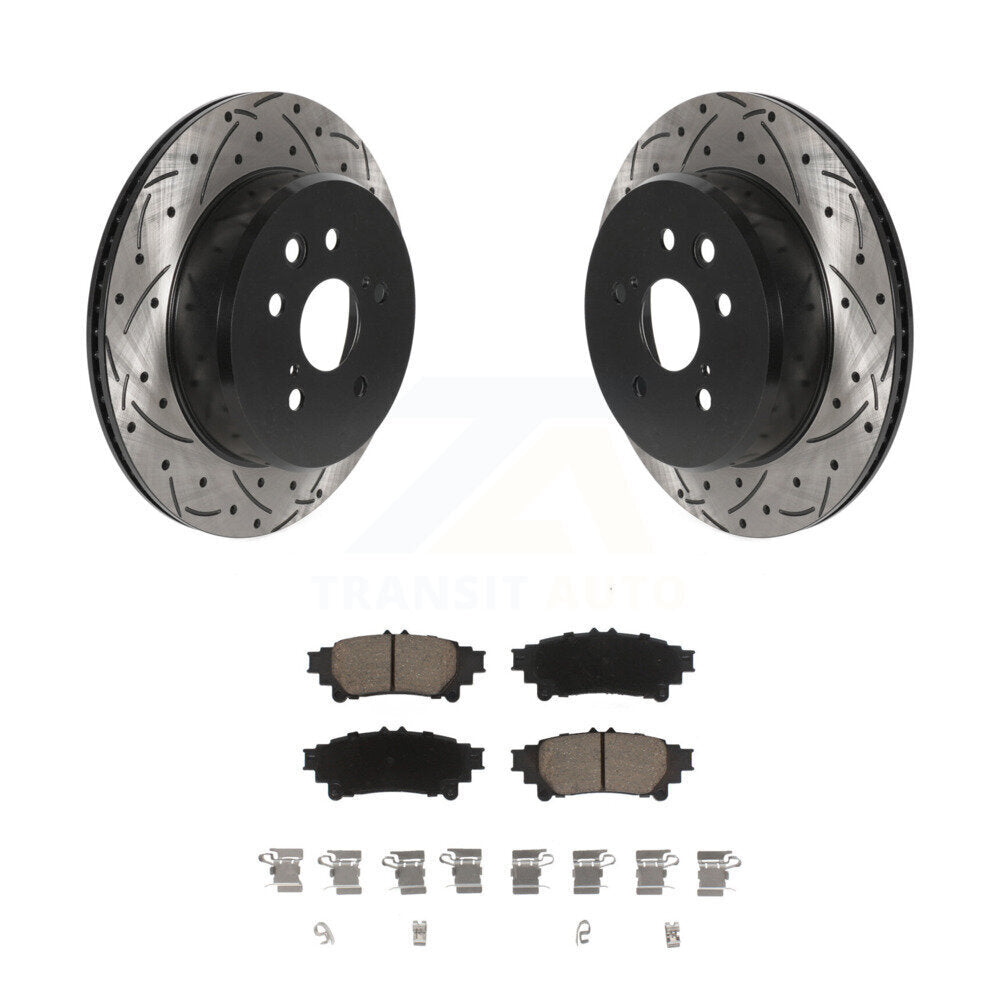Coated Disc Rotors and Ceramic Brake Pads Kit-KDC-100873 - Kit.bestparts.ca