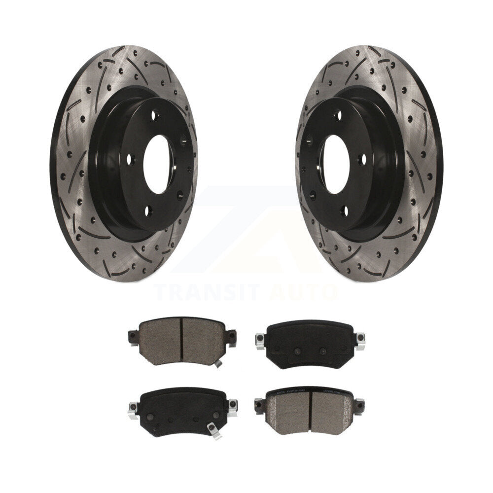 Coated Disc Rotors and Ceramic Brake Pads Kit-KDC-100877 - Kit.bestparts.ca