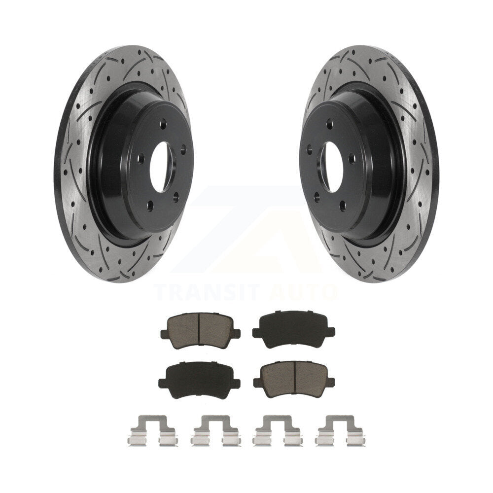 Coated Disc Rotors and Ceramic Brake Pads Kit-KDC-100897 - Kit.bestparts.ca
