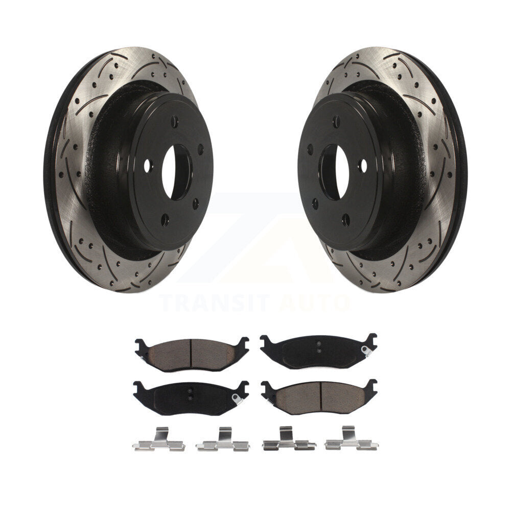 Coated Disc Rotors and Ceramic Brake Pads Kit-KDC-100909 - Kit.bestparts.ca